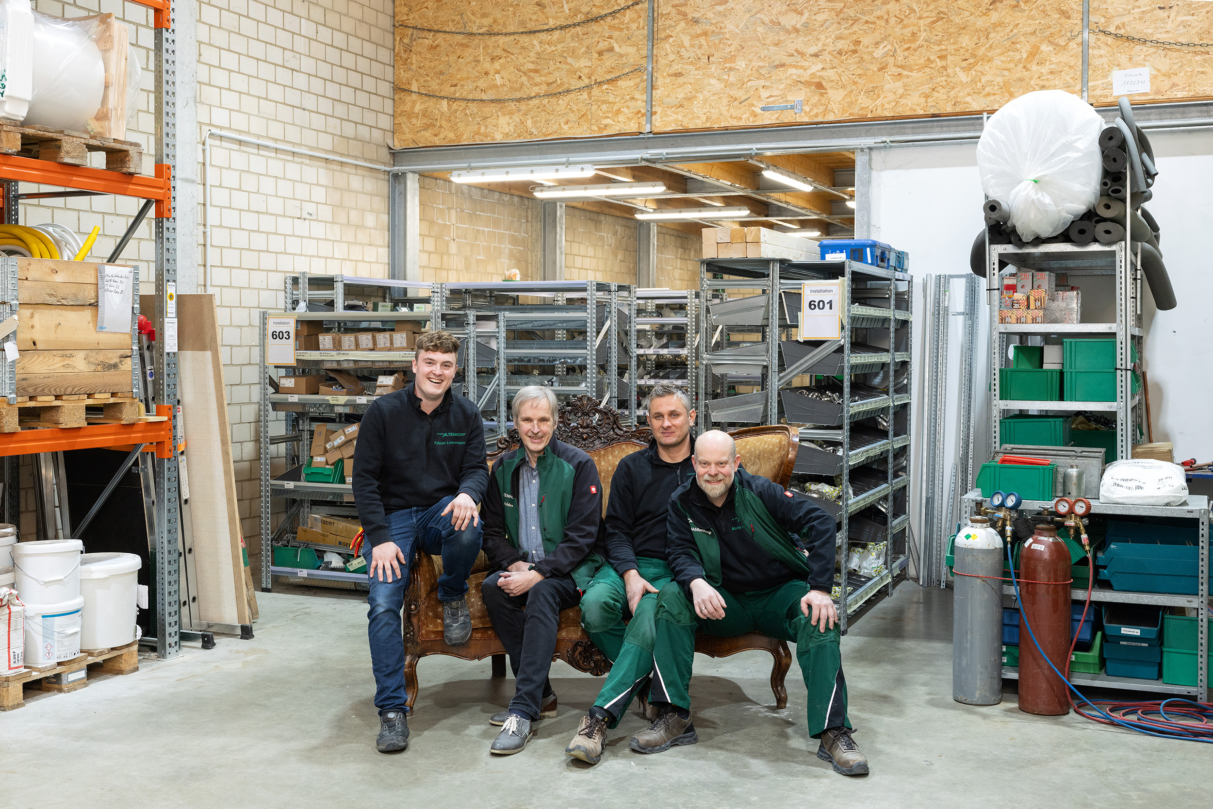 Team, Mitarbeiter, Anlagenmechaniker, Servicetechniker, Elektrotechniker